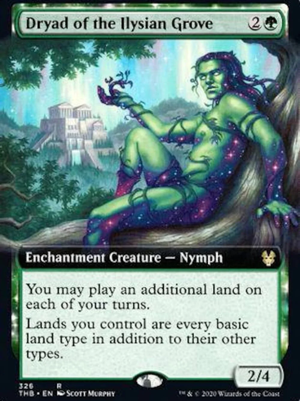 Dryad of the Ilysian Grove (Extended Art) Theros Beyond Death Regular